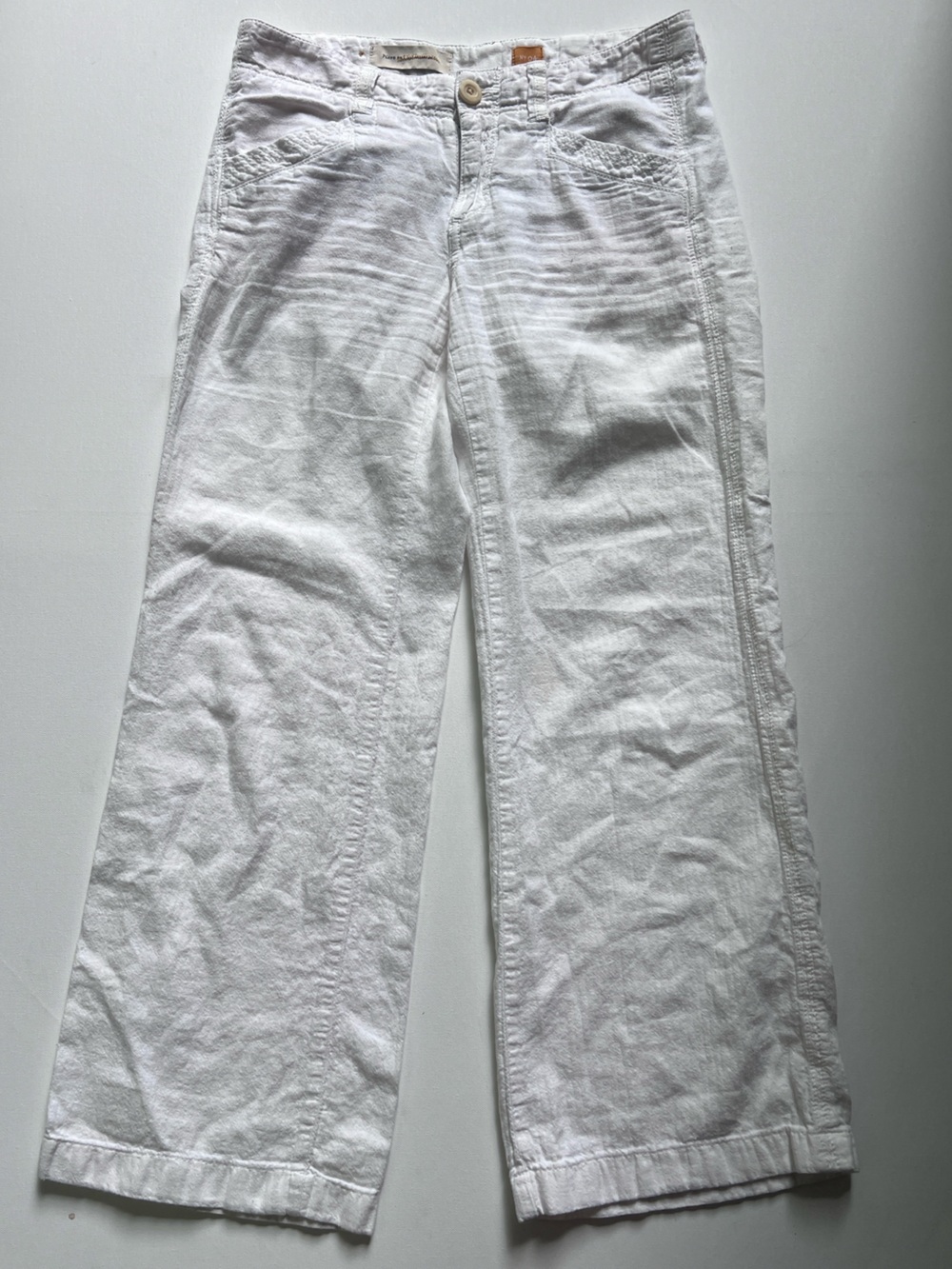 Anthropologie Pilcro LINEN Blend trousers size 4